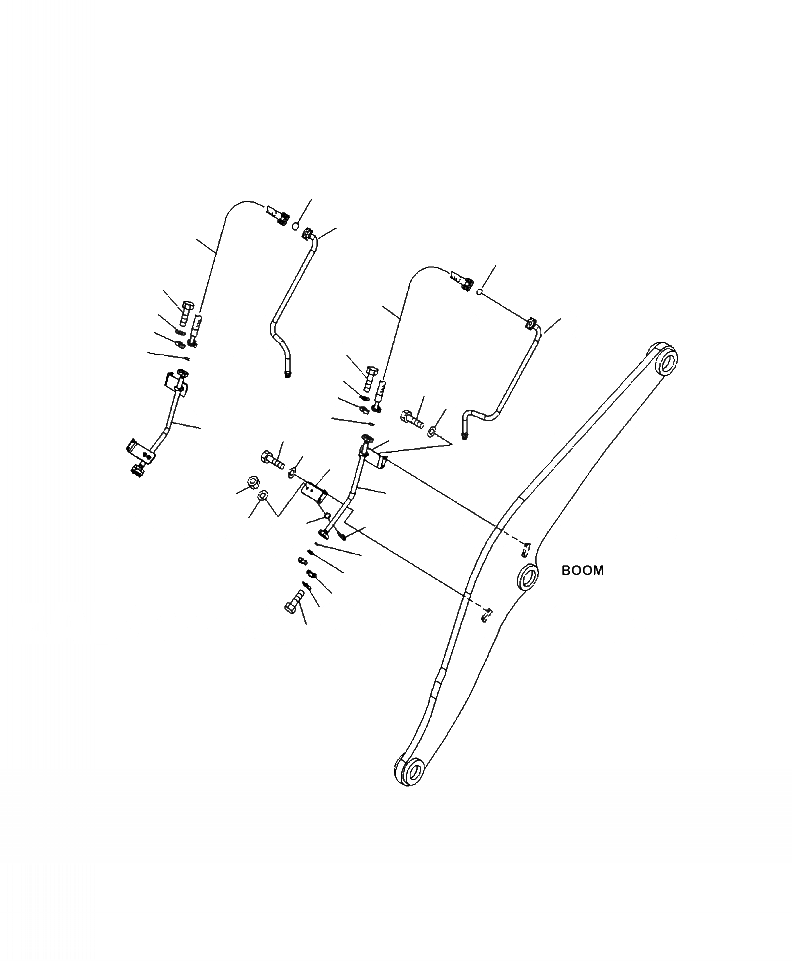 Схема запчастей Komatsu WA380-6 - T-A СТРЕЛА И BELL CRANK ТРУБЫ СТРЕЛЫ РАБОЧЕЕ ОБОРУДОВАНИЕ