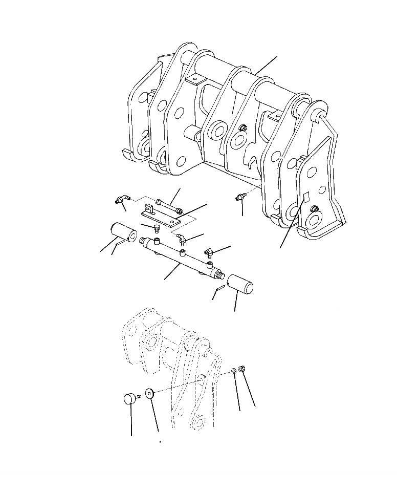 Схема запчастей Komatsu WA380-6 - T-A MULTI-COUPLER РАБОЧЕЕ ОБОРУДОВАНИЕ