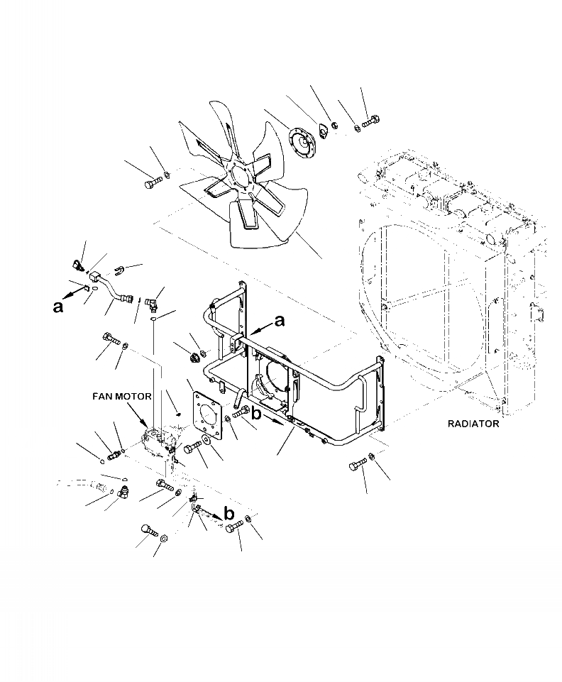 Схема запчастей Komatsu WA380-7 - C-A РАДИАТОР ВЕНТИЛЯТОР ОХЛАЖДЕНИЯ СИСТЕМА ОХЛАЖДЕНИЯ
