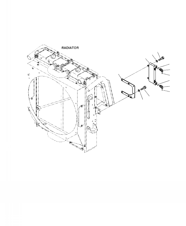 Схема запчастей Komatsu WA380-7 - C-A РАДИАТОР ТОПЛИВН. ОХЛАДИТЕЛЬ СИСТЕМА ОХЛАЖДЕНИЯ