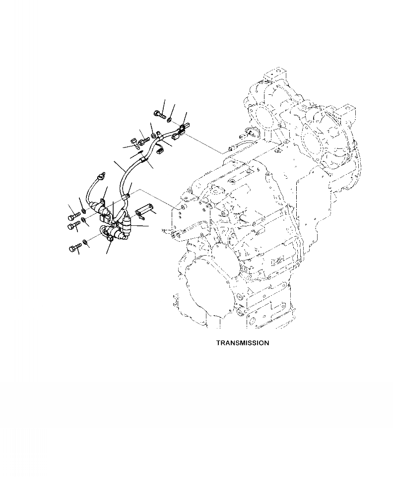 Схема запчастей Komatsu WA380-7 - E-A ЗАДН. ПРОВОДКА ТРАНСМИССИЯ - БЕЗ ЭКСТРЕНН. РУЛЕВ. УПРАВЛЕНИЕ ЭЛЕКТРИКА