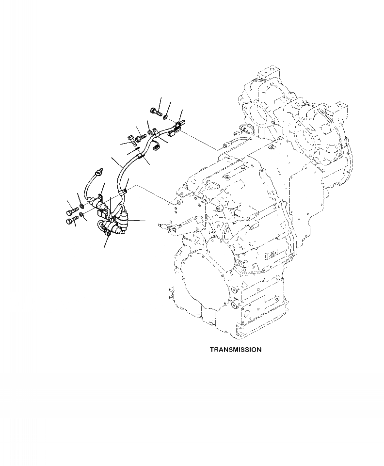 Схема запчастей Komatsu WA380-7 - E-A ЗАДН. ПРОВОДКА ТРАНСМИССИЯ - С ЭКСТРЕНН. УПРАВЛ. ЭЛЕКТРИКА