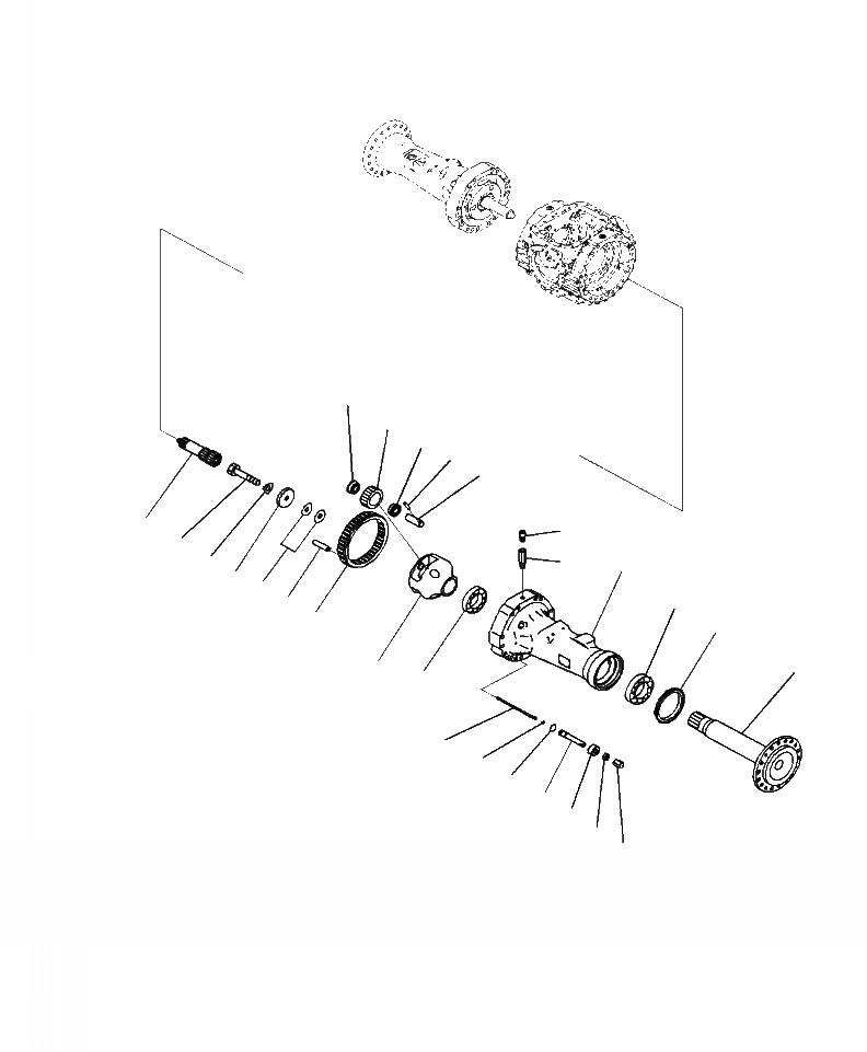 Схема запчастей Komatsu WA380-7 - F-A ЗАДН. МОСТ ЛЕВ. КОНЕЧНАЯ ПЕРЕДАЧА СИЛОВАЯ ПЕРЕДАЧА И КОНЕЧНАЯ ПЕРЕДАЧА