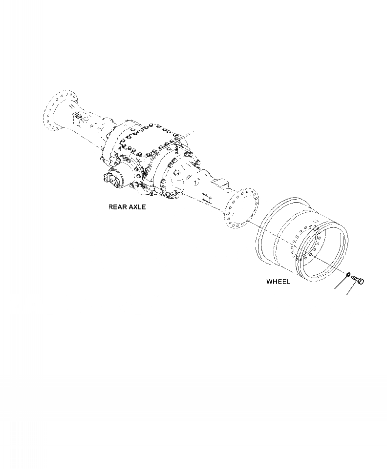 Схема запчастей Komatsu WA380-7 - F-A ЗАДН. МОСТ КОЛЕСА ОБОД КОЛЕСА КРЕПЛЕНИЕ СИЛОВАЯ ПЕРЕДАЧА И КОНЕЧНАЯ ПЕРЕДАЧА