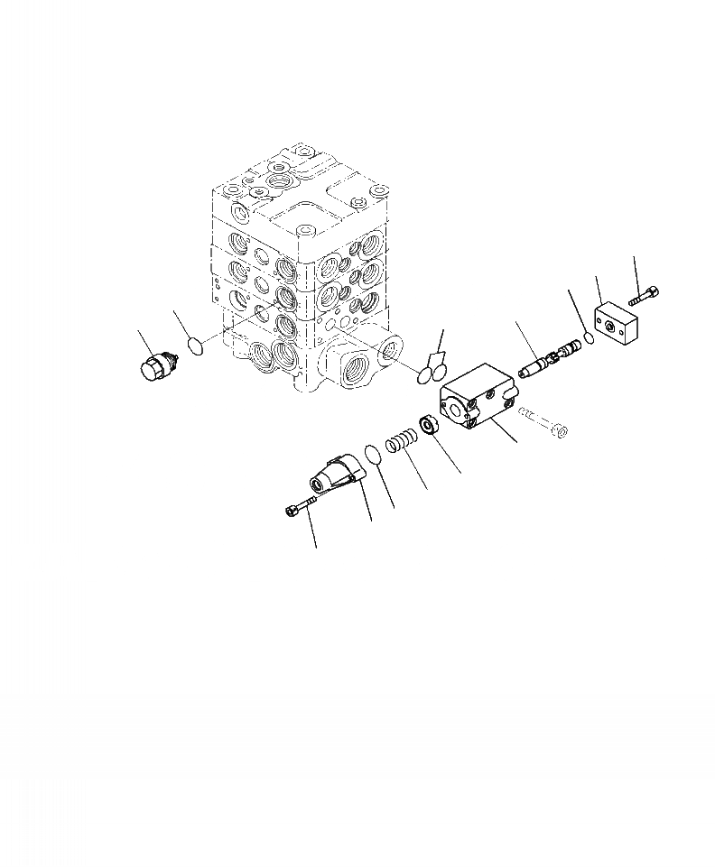 Схема запчастей Komatsu WA380-7 - H-7A ОСНОВН. УПРАВЛЯЮЩ. КЛАПАН 2-Х СЕКЦИОНН. КЛАПАН (7/8) ГИДРАВЛИКА
