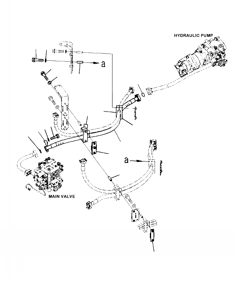 Схема запчастей Komatsu WA380-7 - H-A ГИДРОЛИНИЯ ЛИНИЯ ПОДАЧИ ГИДРАВЛИКА