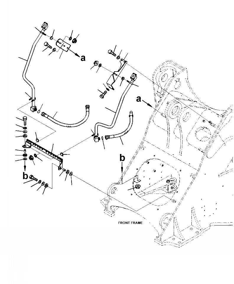 Схема запчастей Komatsu WA380-7 - H-A ГИДРОЛИНИЯ КЛАПАН PPCЛИНИЯ (3-Х СЕКЦИОНН. КЛАПАН) ГИДРАВЛИКА