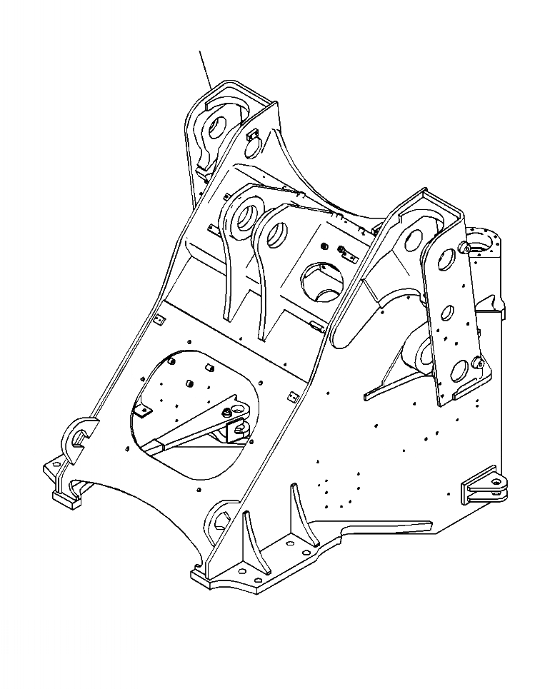 Схема запчастей Komatsu WA380-7 - J-A ПЕРЕДН. РАМА ОСНОВНАЯ РАМА И ЕЕ ЧАСТИ