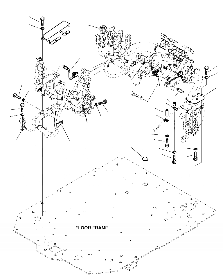 Схема запчастей Komatsu WA380-7 - K-A КАБИНА И ПОЛ ПРОВОДКА (/) OPERATORXD S ОБСТАНОВКА И СИСТЕМА УПРАВЛЕНИЯ