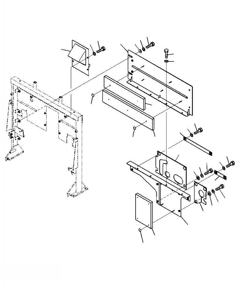 Схема запчастей Komatsu WA380-7 - M-A КАПОТ ДЕФЛЕКТОР ЧАСТИ КОРПУСА