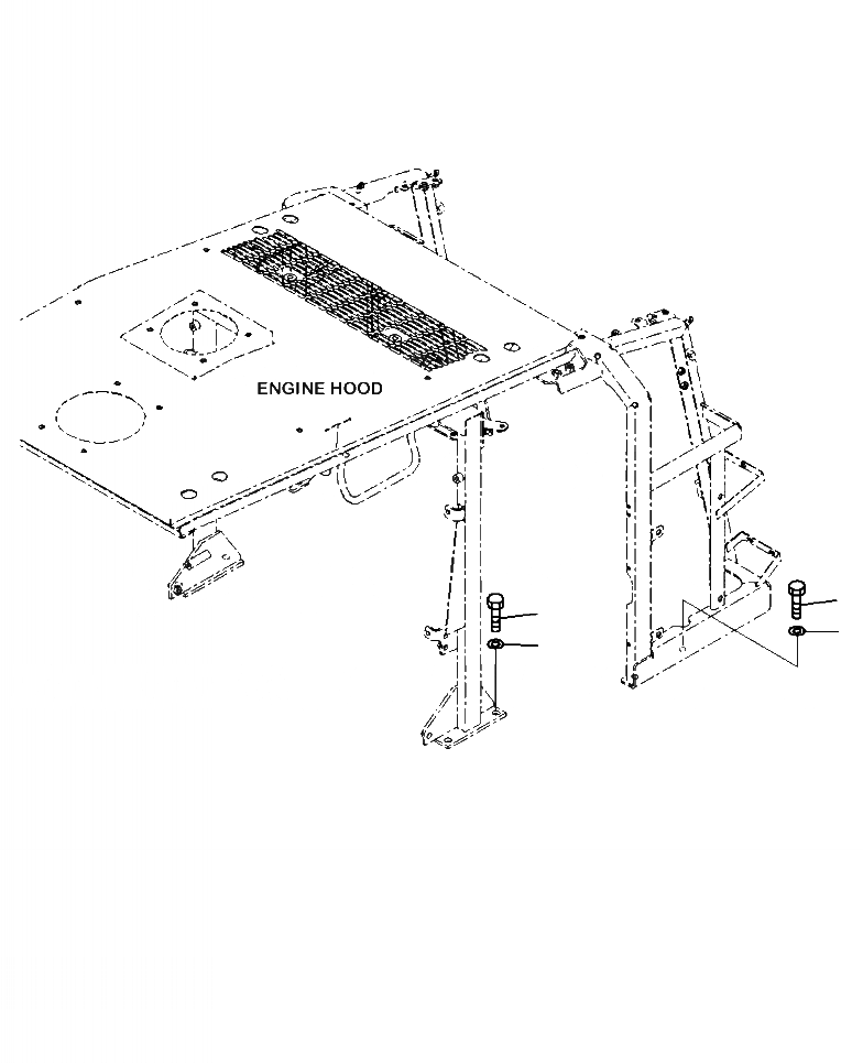 Схема запчастей Komatsu WA380-7 - M-A КРЕПЛЕНИЕ КАПОТАING ЧАСТИ КОРПУСА