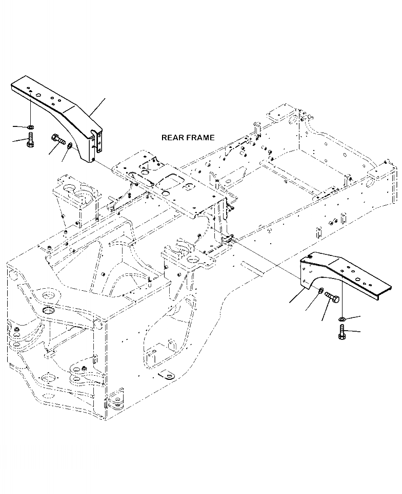 Схема запчастей Komatsu WA380-7 - M-A ЗАДН. КРЫЛО КРЕПЛЕНИЕ ЧАСТИ КОРПУСА