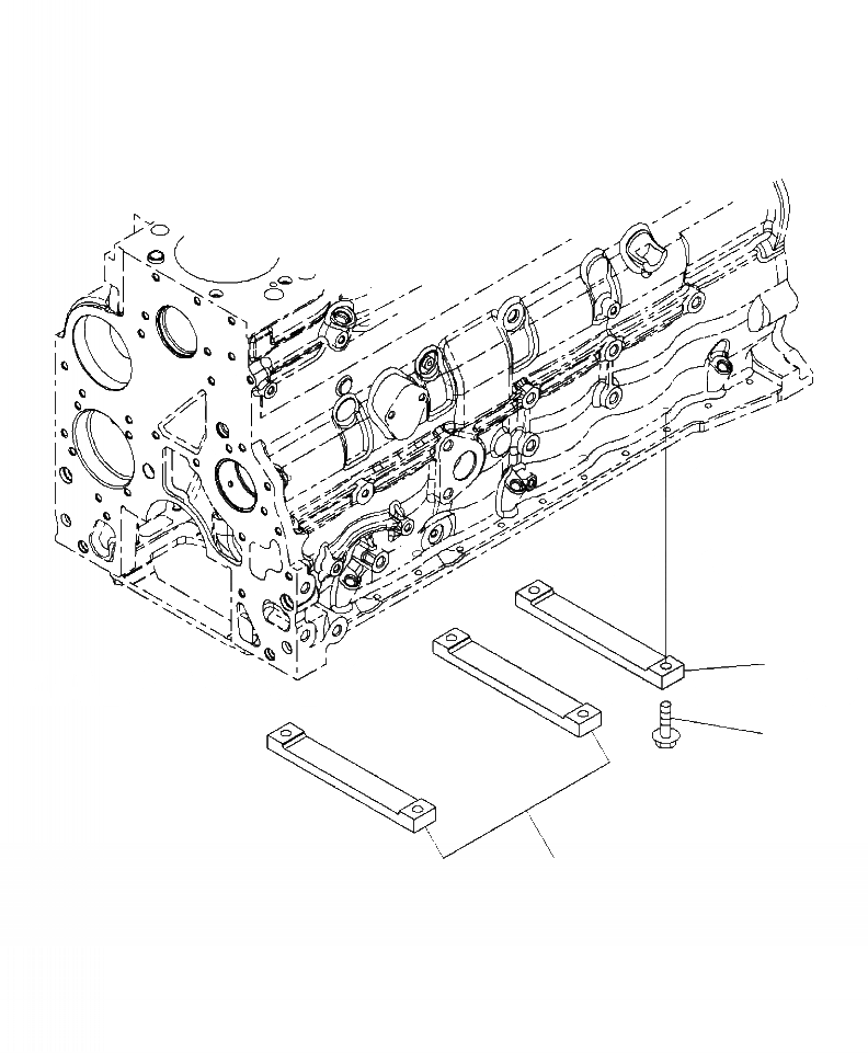 Схема запчастей Komatsu WA380-6 - A999-AA БЛОК ЦИЛИНДРОВ STIFFENER STRIP ДВИГАТЕЛЬ