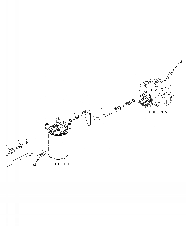 Схема запчастей Komatsu WA380-6 - A-AB ТРУБЫ ТОПЛ. ФИЛЬТРА ДВИГАТЕЛЬ