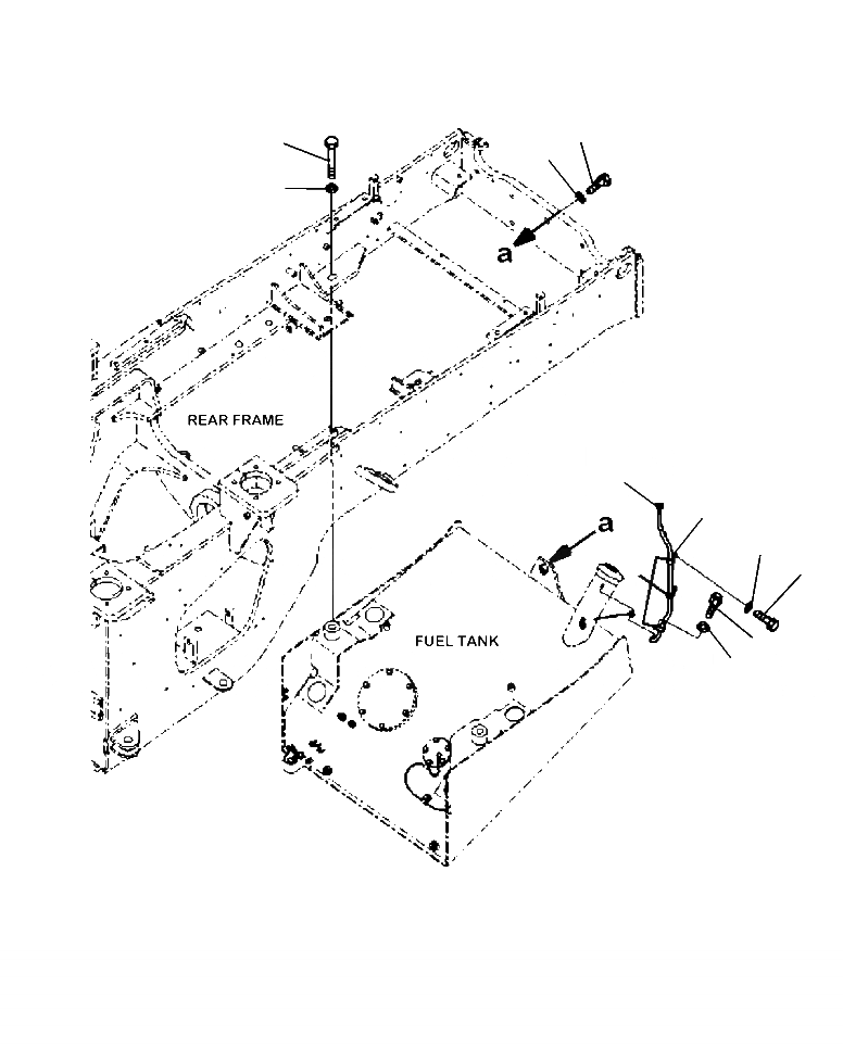 Схема запчастей Komatsu WA380-6 - D-A ТОПЛИВН. БАК. КРЕПЛЕНИЕ И САПУН ТОПЛИВН. БАК. AND КОМПОНЕНТЫ