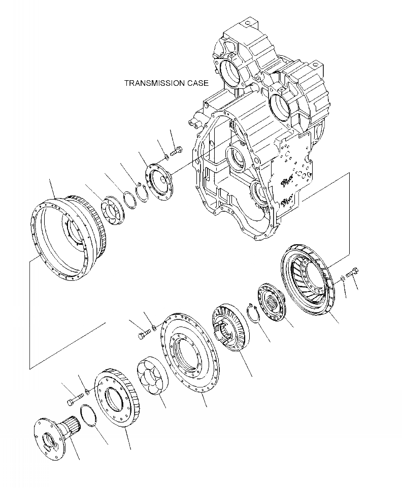 Схема запчастей Komatsu WA380-6 - F-A ГИДРОТРАНСФОРМАТОР СИЛОВАЯ ПЕРЕДАЧА И КОНЕЧНАЯ ПЕРЕДАЧА