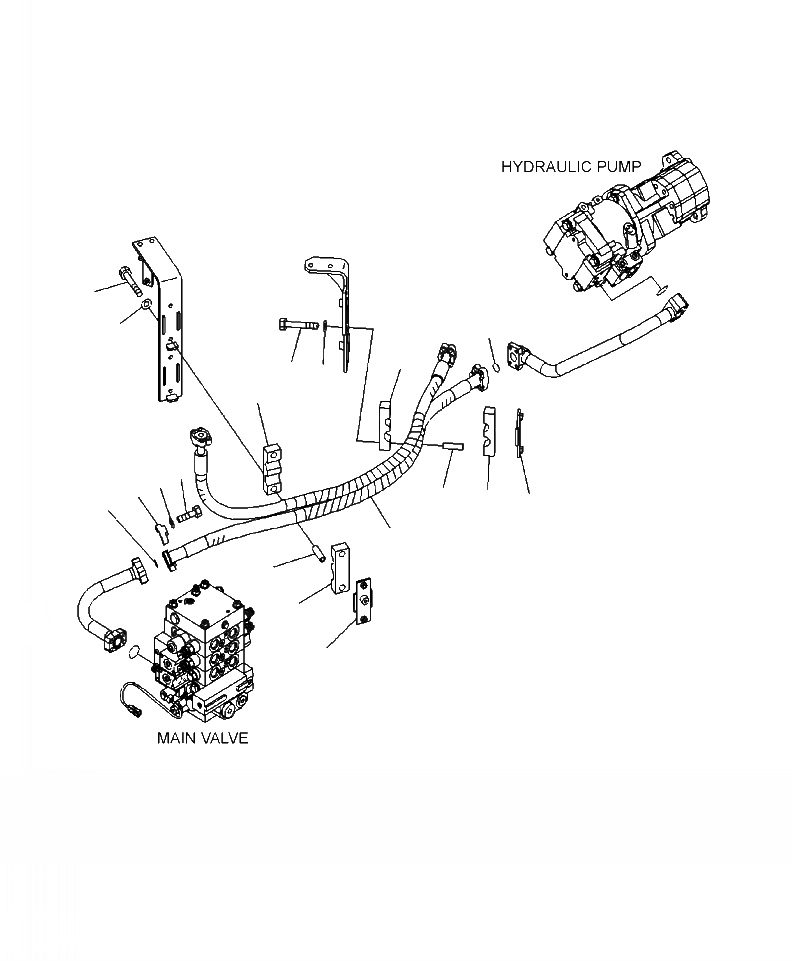 Схема запчастей Komatsu WA380-6 - H-A ГИДРОЛИНИЯ ЛИНИЯ ПОДАЧИ ГИДРАВЛИКА