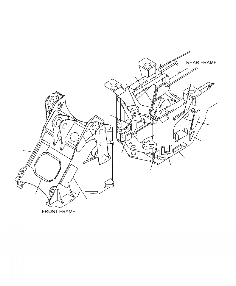 Схема запчастей Komatsu WA380-6 - J9-A БЛОКИР. ШАНГА И КРЫШКАЩИТКИ (2-Х СЕКЦИОНН. КЛАПАН) ОСНОВНАЯ РАМА И ЕЕ ЧАСТИ