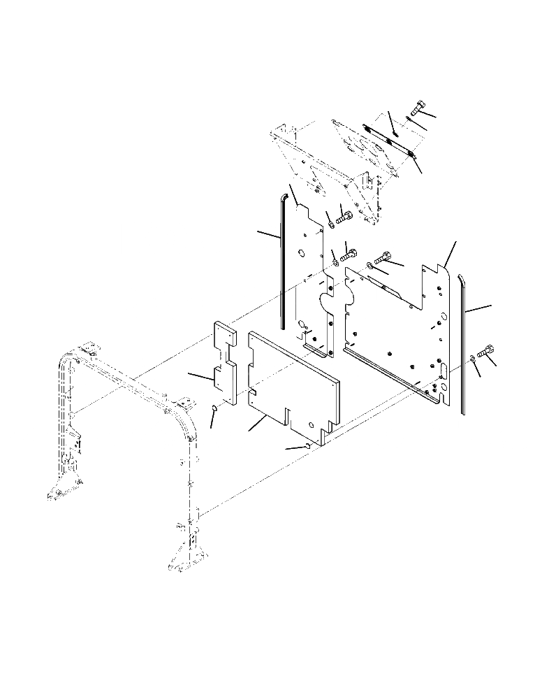 Схема запчастей Komatsu WA380-6 - M-9A КАПОТ ДЕФЛЕКТОР ЧАСТИ КОРПУСА