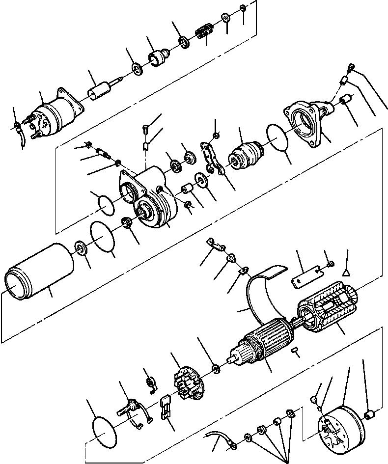 Схема запчастей Komatsu WA380-3L - CRANKING МОТОР (DELCO REMY №99 9) -