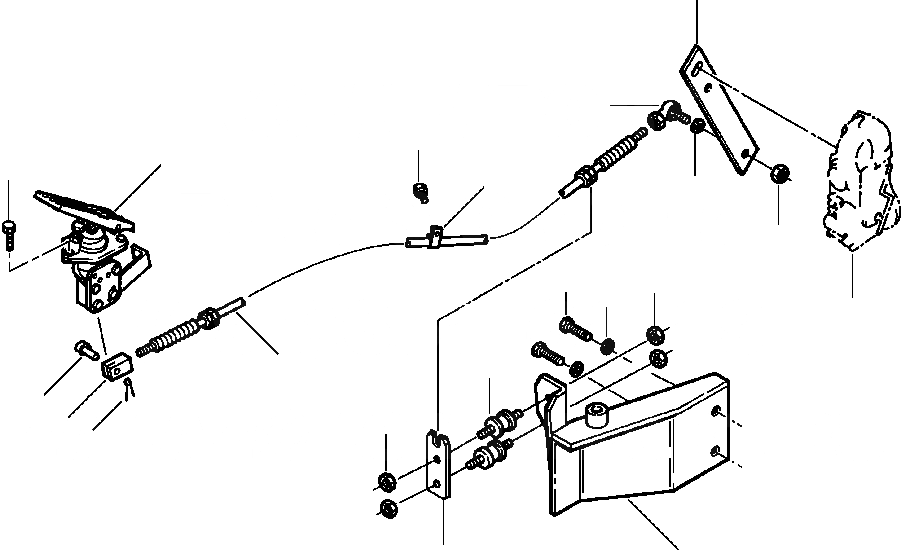 Схема запчастей Komatsu WA380-3L - ПЕДАЛЬ АКСЕЛЕРАТОРАМЕХАНИЗМ -