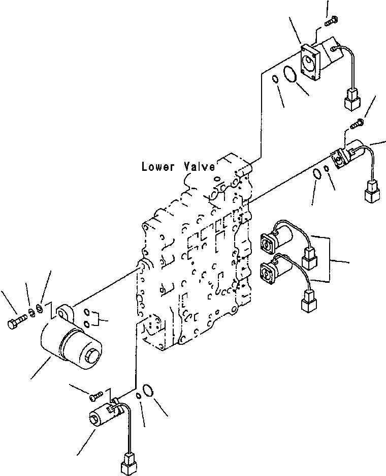 Схема запчастей Komatsu WA380-3L - КЛАПАН УПРАВЛЕНИЯ ТРАНСМИССИЕЙ СОЛЕНОИДНЫЙ КЛАПАН ASSEMBLY -