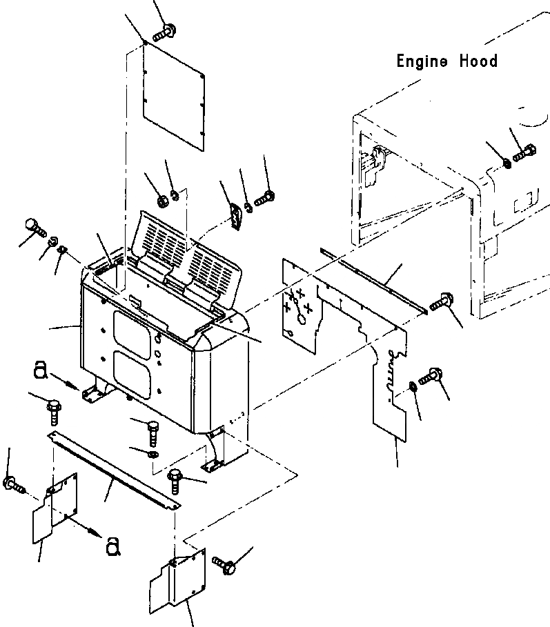 Схема запчастей Komatsu WA380-3L - BULKHEAD -