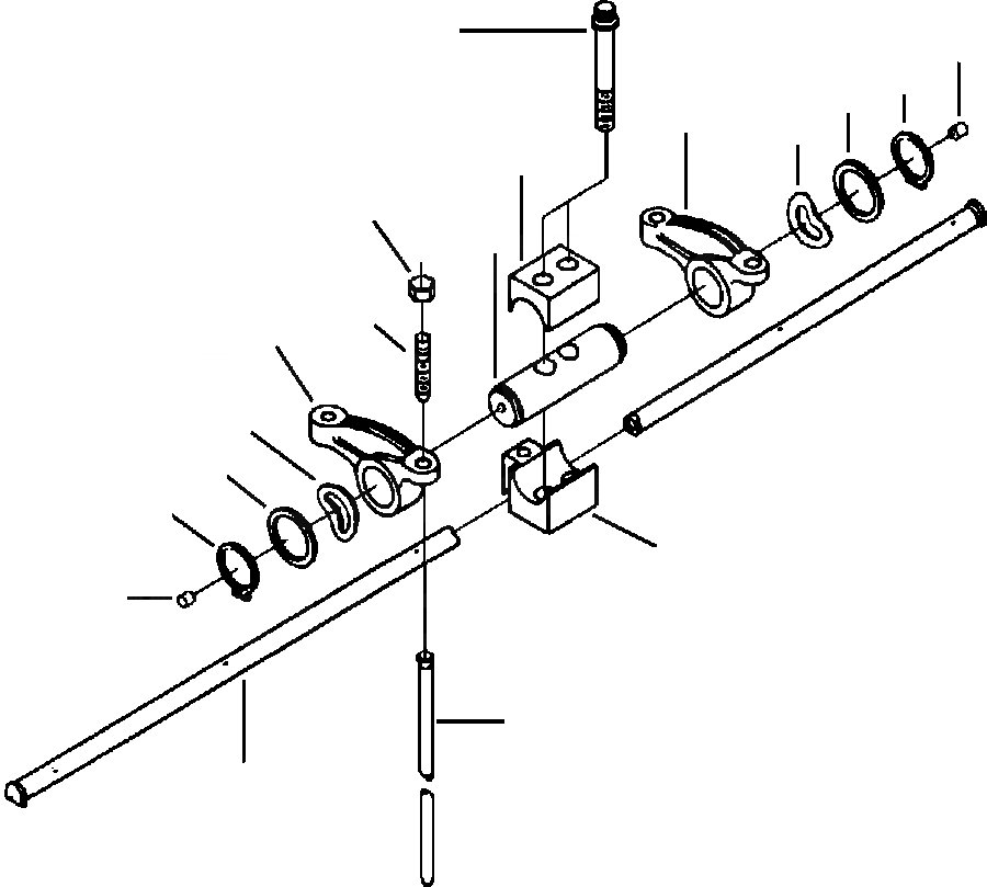 Схема запчастей Komatsu WA380-3MC - FIG. A9-A РЫЧАГ КОРОМЫСЛА ДВИГАТЕЛЬ