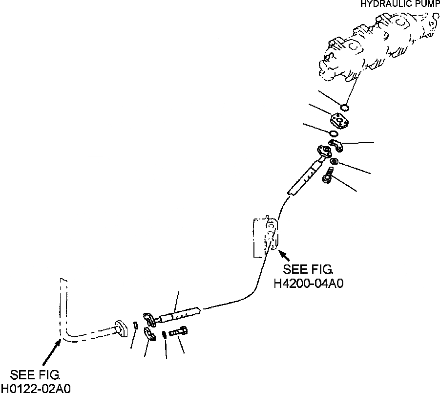 Схема запчастей Komatsu WA380-3MC - FIG. H-A ГИДРОЛИНИЯ - НАСОС РУЛЕВ. УПРАВЛ-Я ШЛАНГИ ГИДРАВЛИКА