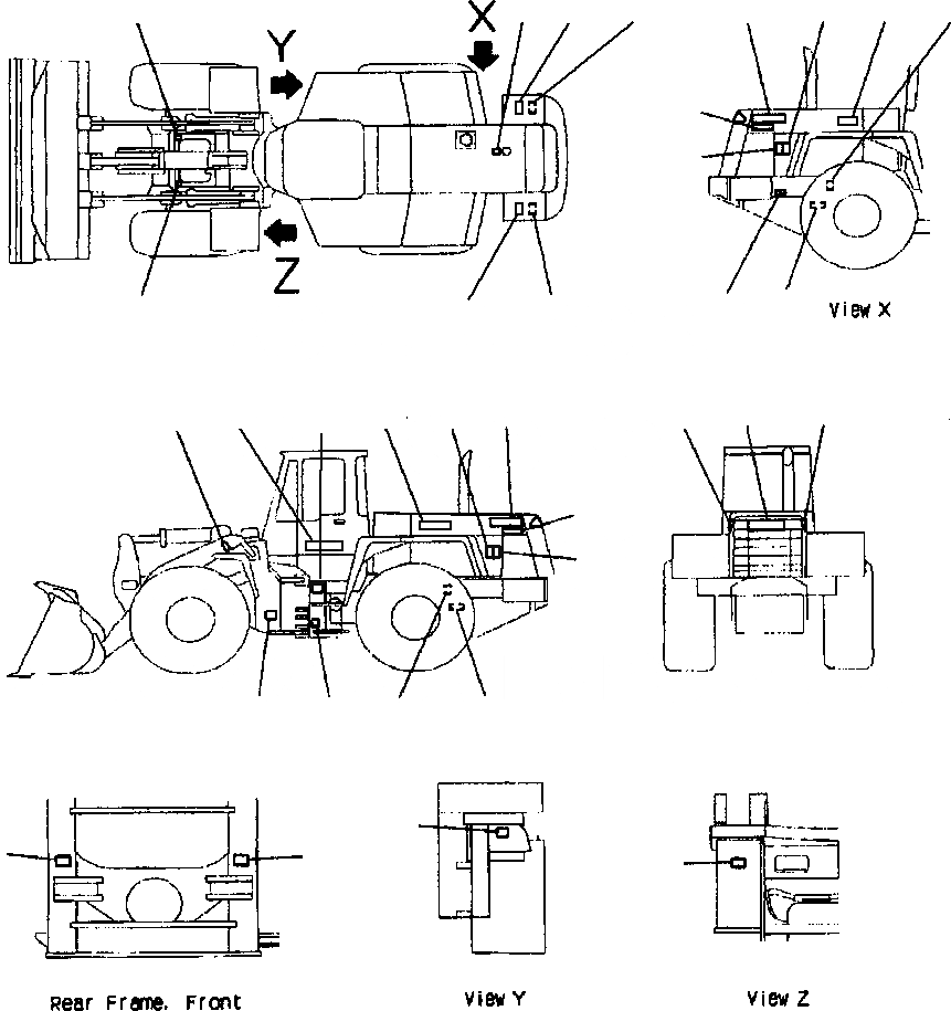 Схема запчастей Komatsu WA380-3MC - FIG. U-A МАРКИРОВКА - ФРАНЦИЯ МАРКИРОВКА