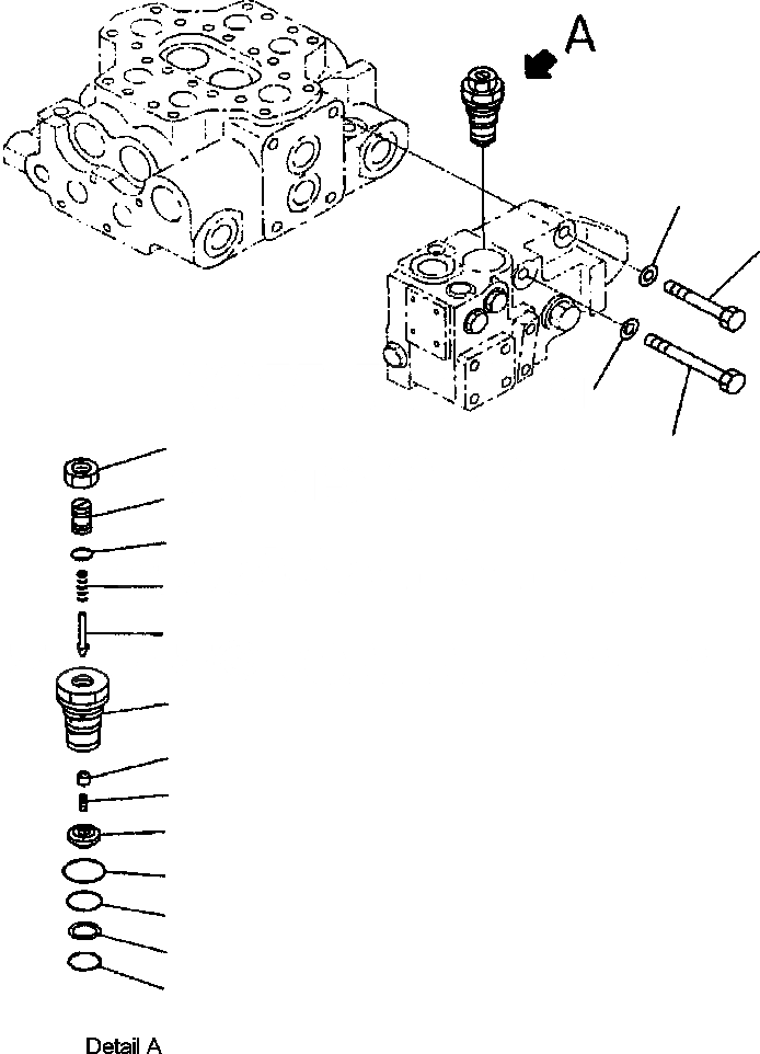 Схема запчастей Komatsu WA380-3MC - FIG. Y-A КОНТРОЛЬНЫЙ КЛАПАН РАБОЧ. ОБОРУДОВАНИЯ ASSEMBLY - ГЛАВН. КЛАПАН ОСНОВН. КОМПОНЕНТЫ И РЕМКОМПЛЕКТЫ