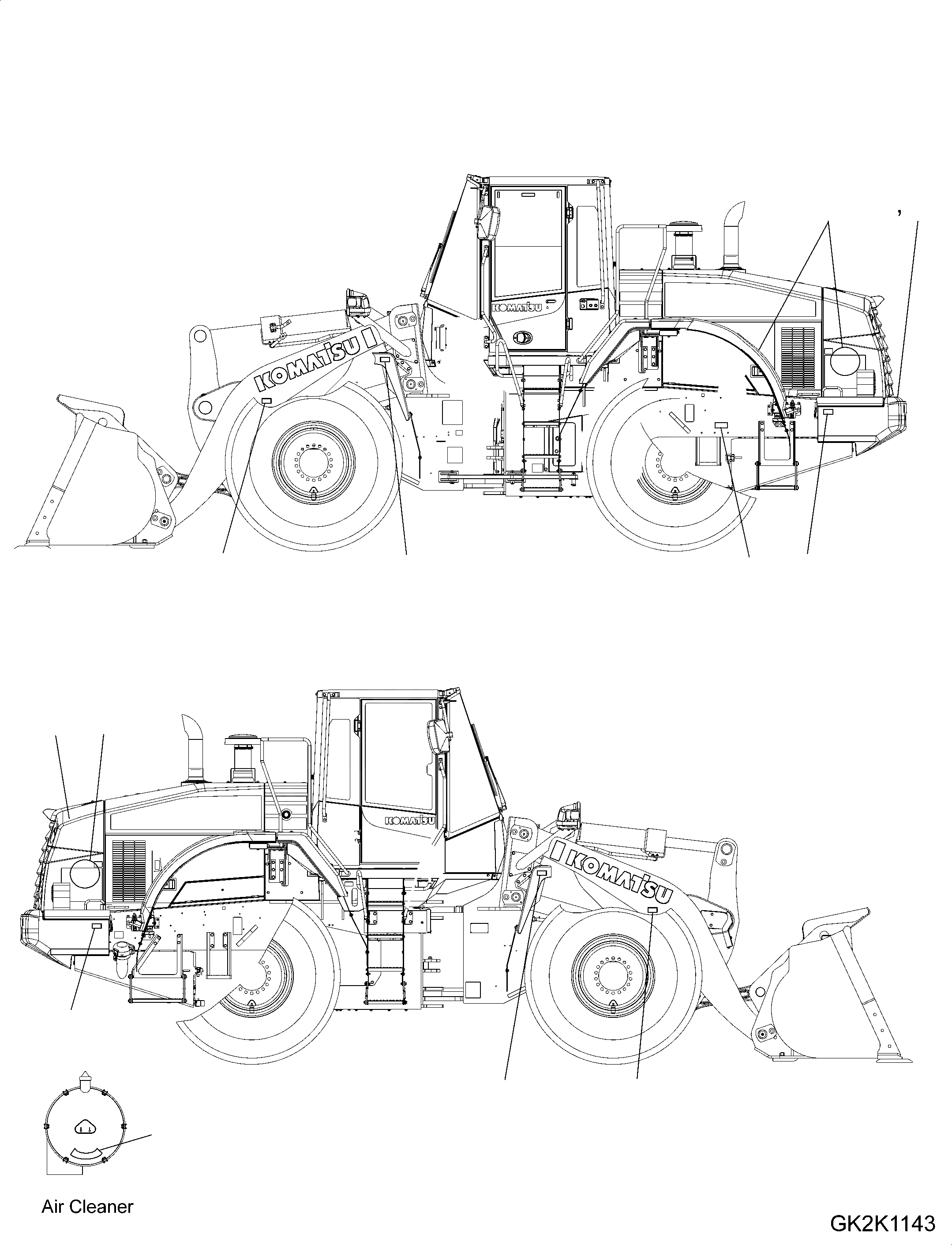 Схема запчастей Komatsu WA380-7 - ТАБЛИЧКИ, KOHAG ТАБЛИЧКИ, KOHAG