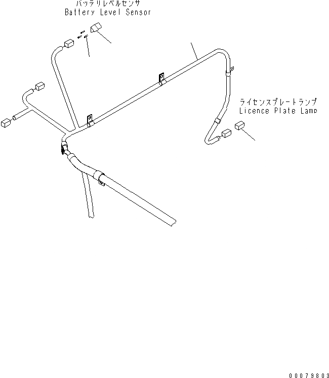 Схема запчастей Komatsu WA400-5L - ПРОВОДКА (ЗАГЛУШКА) ЭЛЕКТРИКА