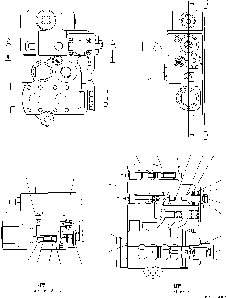 Схема запчастей Komatsu WA400-5L - E.C.S.S. КЛАПАН ГИДРАВЛИКА