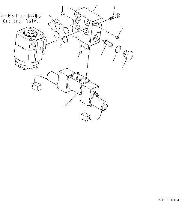 Схема запчастей Komatsu WA400-5L - ОСНОВН. КОНСТРУКЦИЯ (ДЖОЙСТИК КЛАПАН РУЛЕВОГО УПРАВЛЕНИЯ) КАБИНА ОПЕРАТОРА И СИСТЕМА УПРАВЛЕНИЯ