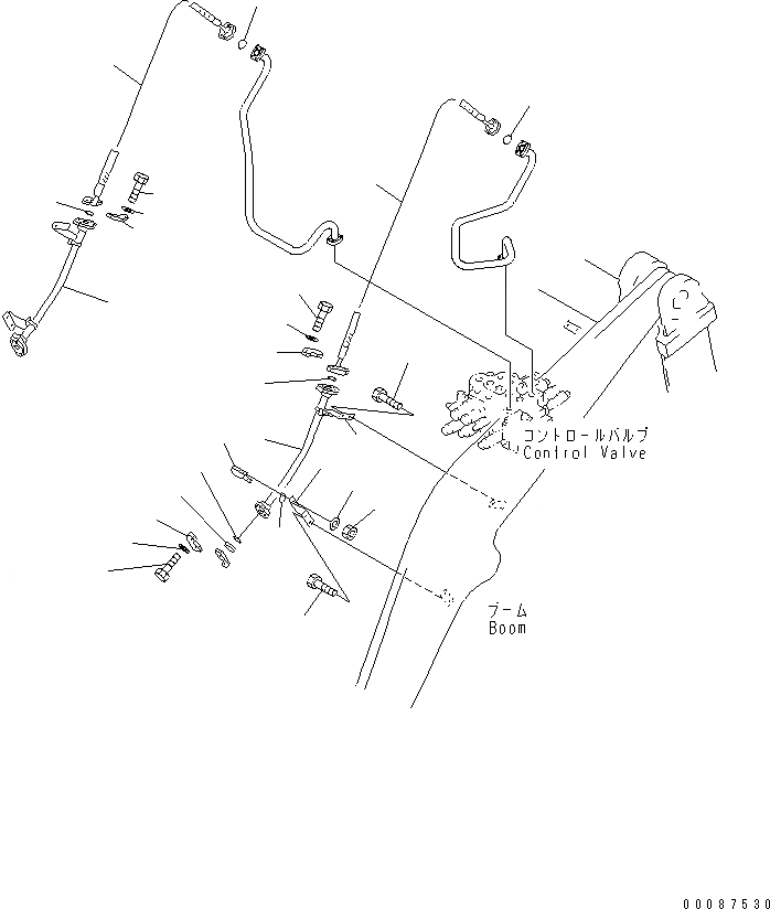 Схема запчастей Komatsu WA400-5L - СТРЕЛА И BELL CRANK (ТРУБЫ СТРЕЛЫ) (ДЛЯ 3-Х СЕКЦИОНН. КЛАПАН) РАБОЧЕЕ ОБОРУДОВАНИЕ