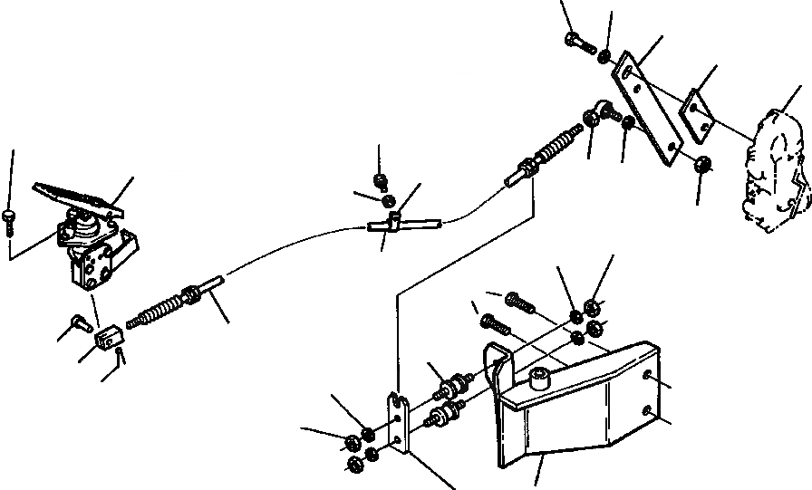 Схема запчастей Komatsu WA420-1LC - FIG NO. ПЕДАЛЬ АКСЕЛЕРАТОРАМЕХАНИЗМ КОМПОНЕНТЫ ДВИГАТЕЛЯ & ЭЛЕКТРИКА