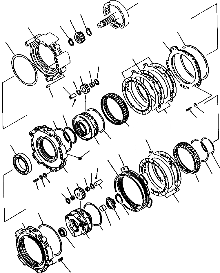 Схема запчастей Komatsu WA420-1LC - FIG NO. ТРАНСМИССИЯ ПЕРЕД. И FOURTH ПРИВОД МУФТА ГИДРОТРАНСФОРМАТОР И ТРАНСМИССИЯ