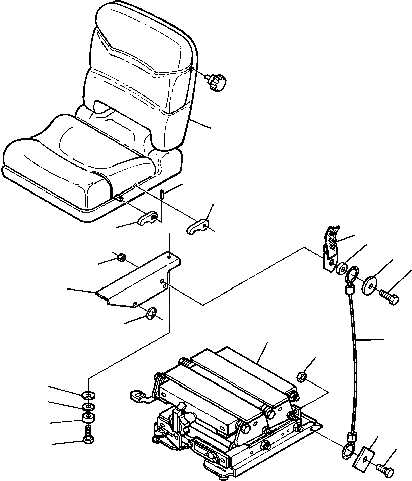 Схема запчастей Komatsu WA420-1LC - FIG NO. B СИДЕНЬЕ ОПЕРАТОРА SEARS BRAND - СИДЕНЬЕ ASSEMBLY РАМА, ЧАСТИ КОРПУСА & SUPERSTRUCTURE