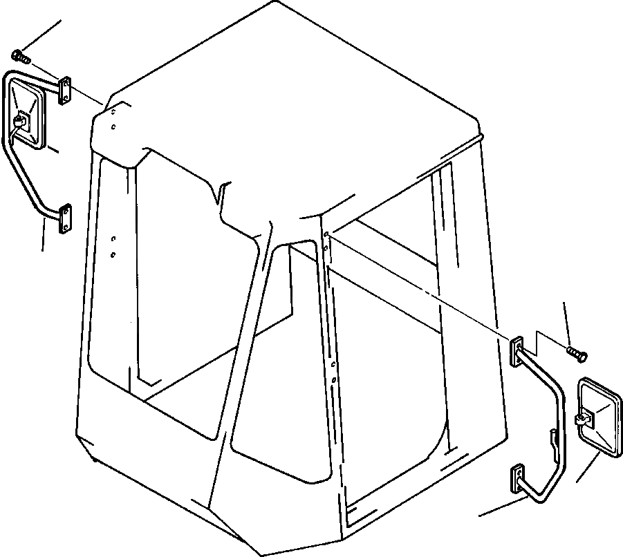 Схема запчастей Komatsu WA420-1LC - FIG NO. 8 ЗЕРКАЛАAND СТОЙКА РАМА, ЧАСТИ КОРПУСА & SUPERSTRUCTURE