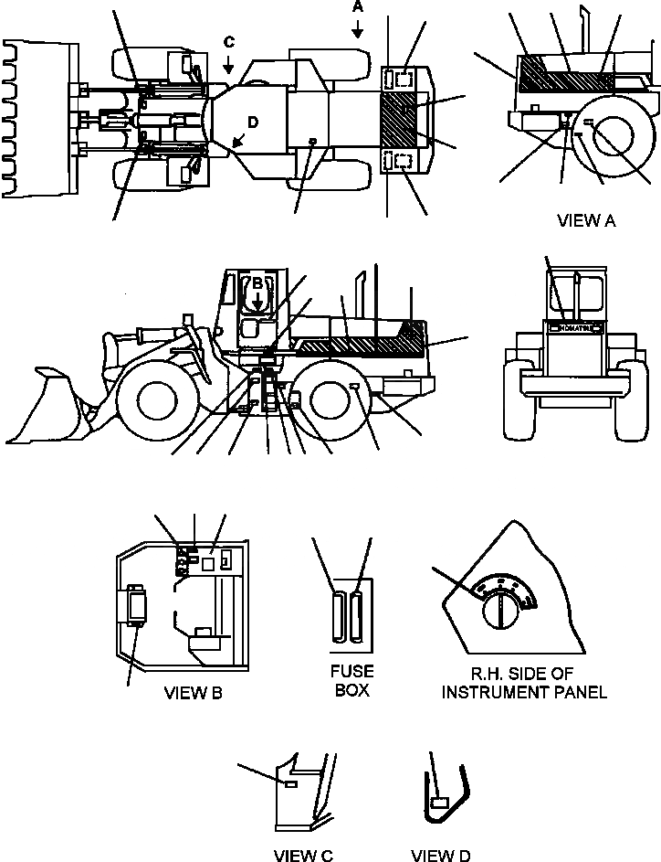 Схема запчастей Komatsu WA420-1LC - FIG NO. 98A PROВОЗДУХОВОДЫ GRAPHICS ИСПАНИЯ МАРКИРОВКАS, ИНСТРУМЕНТ & КОМПЛЕКТS