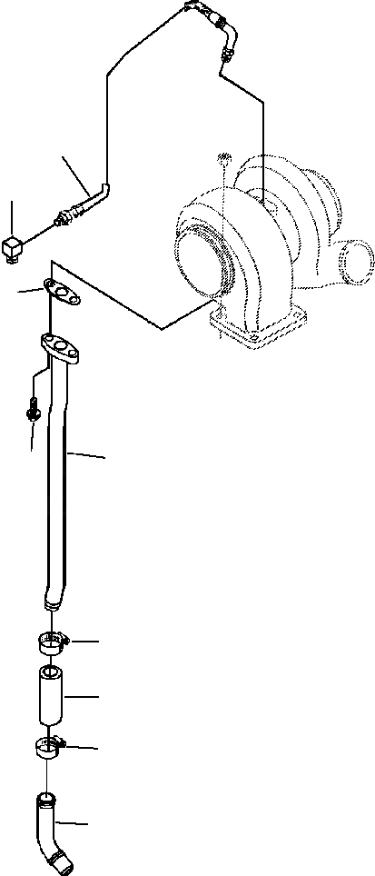 Схема запчастей Komatsu WA420-1LC - ТУРБОНАГНЕТАТЕЛЬ ТРУБЫ С АДАПТЕР ПАТРУБОК ГОЛОВКА ЦИЛИНДРОВ