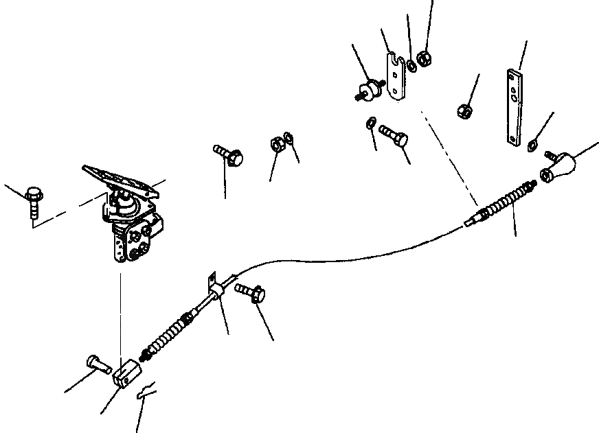 Схема запчастей Komatsu WA420-3L - FIG. K-A ПЕДАЛЬ АКСЕЛЕРАТОРАМЕХАНИЗМ КАБИНА ОПЕРАТОРА И СИСТЕМА УПРАВЛЕНИЯ