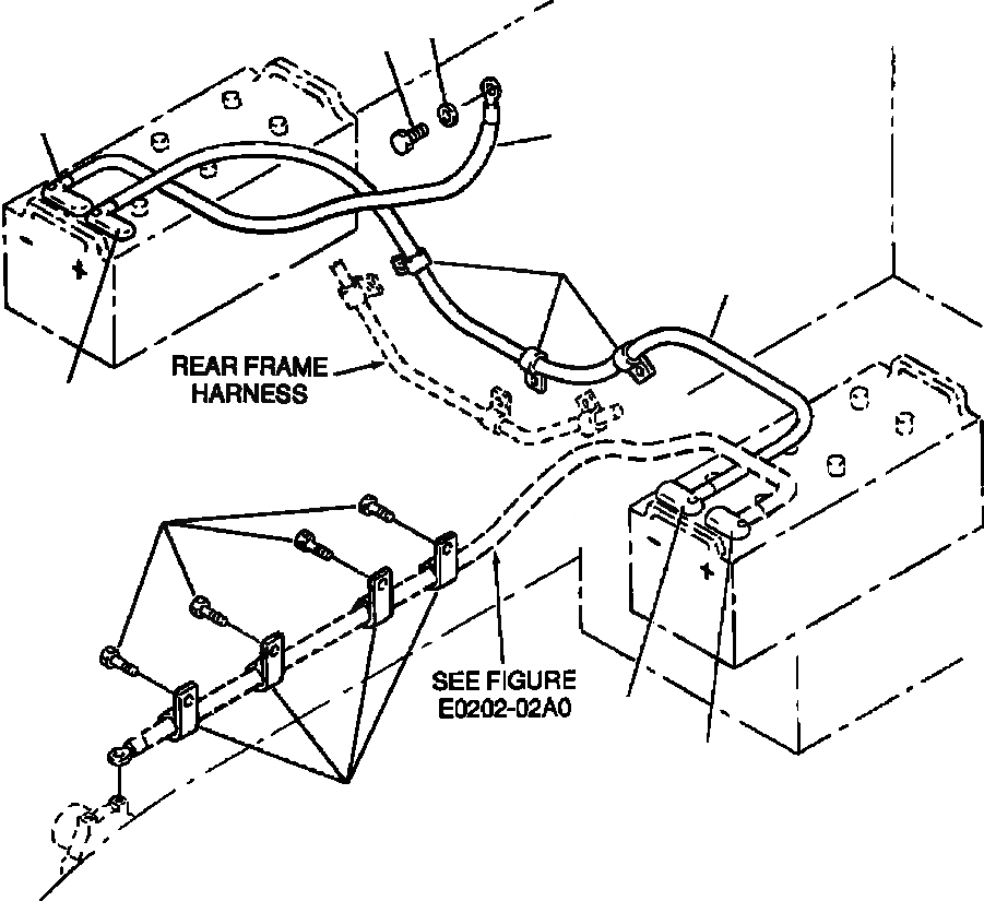 Схема запчастей Komatsu WA420-3MC - FIG. E-A ЛИНИЯ АККУМУЛЯТОРА ЭЛЕКТРИКА