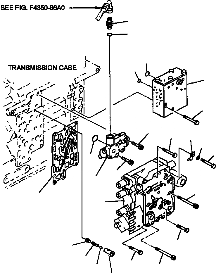 Схема запчастей Komatsu WA420-3MC - FIG. F-8A ТРАНСМИССИЯ - КРЕПЛЕНИЕ КОНТРОЛЬНОГО КЛАПАНА СИЛОВАЯ ПЕРЕДАЧА И КОНЕЧНАЯ ПЕРЕДАЧА