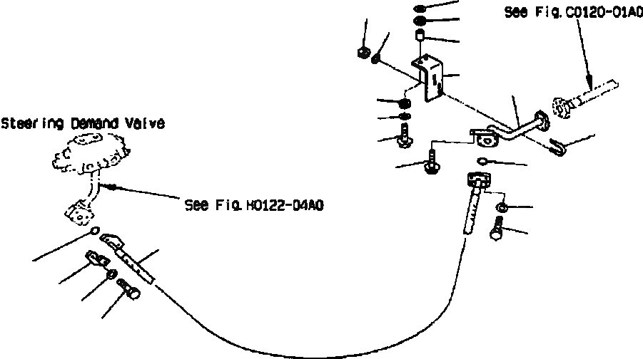 Схема запчастей Komatsu WA420-3MC - FIG. H-A ГИДРОЛИНИЯ - ОХЛАЖДЕНИЕ СИСТЕМЫ ПОВОРОТА ГИДРАВЛИКА