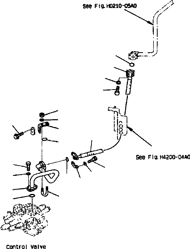Схема запчастей Komatsu WA420-3MC - FIG. H-A ГИДРОЛИНИЯ - ЛИНИЯ ПОДАЧИ ГИДРАВЛИКА