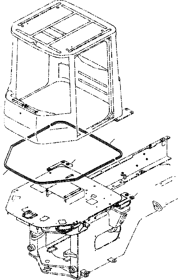 Схема запчастей Komatsu WA420-3MC - FIG. K-9A КАБИНА - ОСНОВ. УПЛОТНЕНИЕ КАБИНА ОПЕРАТОРА И СИСТЕМА УПРАВЛЕНИЯ