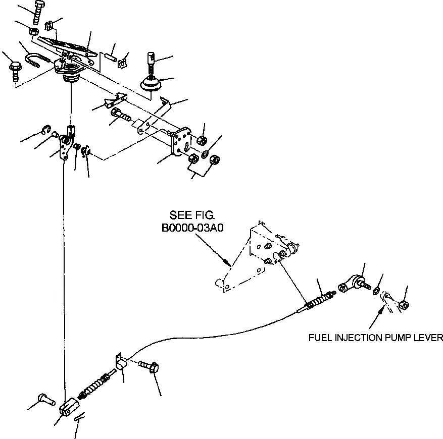 Схема запчастей Komatsu WA420-3MC - FIG. K-A УПРАВЛ-Е ДВИГАТЕЛЕМ - ПЕДАЛЬ ASSEMBLY КАБИНА ОПЕРАТОРА И СИСТЕМА УПРАВЛЕНИЯ