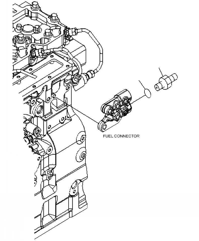 Схема запчастей Komatsu WA430-6 - A-AA ТОПЛИВН. ВХОДН. ФИТТИНГ ДВИГАТЕЛЬ